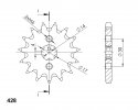 Priekinė žvaigždė SUPERSPROX CST-273:14 14T, 428