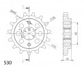 Priekinė žvaigždė SUPERSPROX CST-492:15 15T, 530