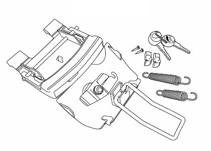 Užrakto sistema SHAD for SH46 skirtas SUZUKI GSF 600 Bandit (S)