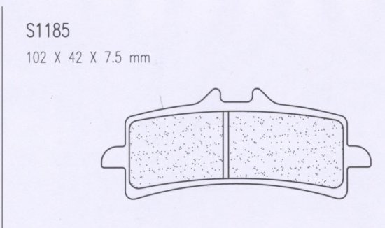 Stabdžių trinkelės CL BRAKES XBK5 skirtas DUCATI 1098 R (2008-2009)