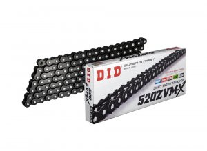 ZVM-X series X-Ring chain D.I.D Chain 520ZVM-X , 120 narelių ilgio Black/Black