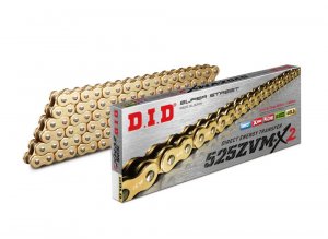 ZVM-X series X-Ring chain D.I.D Chain 525ZVM-X2 , 112 narelių ilgio , auksas-auksas spalvos