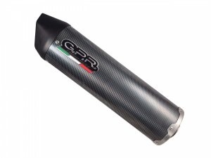 Slip-on exhaust GPR FURORE EVO4 Matte Black including removable db killer, link pipe and catalyst