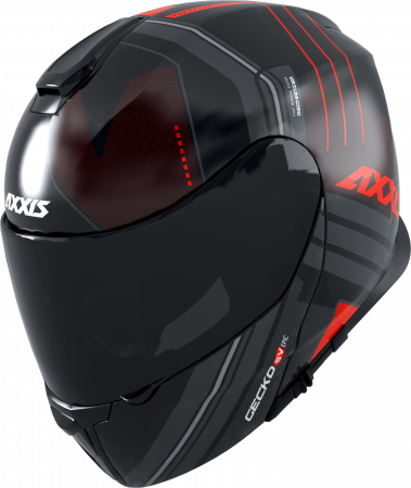 FLIP UP helmet AXXIS GECKO SV ABS epic b5 matt fluor red , M dydžio