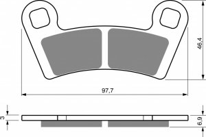 Stabdžių trinkelės GOLDFREN AD  OFF-ROAD FRONT