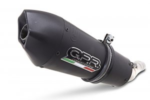 Slip-on exhaust GPR GP EVO4 Titanium Matte Black including removable db killer, link pipe and catalyst