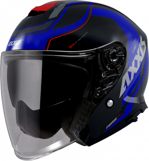 JET helmet AXXIS MIRAGE SV ABS village b7 matt blue , S dydžio