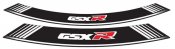 Ratlankio lipdukas PUIG 5525B GSXR white set of 8 rim strips