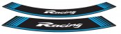 Ratlankio lipdukas PUIG 5531A RACING , mėlynos spalvos set of 8 rim strips