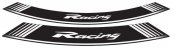 Ratlankio lipdukas PUIG 5531B RACING white set of 8 rim strips