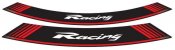 Ratlankio lipdukas PUIG 5531R RACING , raudonos spalvos set of 8 rim strips