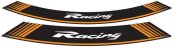 Ratlankio lipdukas PUIG 5531T RACING , oranžinės spalvos set of 8 rim strips