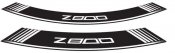 Ratlankio lipdukas PUIG 6561B Z800 white set of 8 rim strips