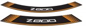 Ratlankio lipdukas PUIG 6561T Z800 , oranžinės spalvos set of 8 rim strips