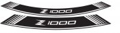 Ratlankio lipdukas PUIG 7590B Z1000 white set of 8 rim strips