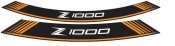 Ratlankio lipdukas PUIG 7590T Z1000 , oranžinės spalvos set of 8 rim strips