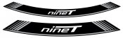 Ratlankio lipdukas PUIG 9133P R NINE T , sidabrinės spalvos set of 8 rim strips