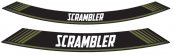 Ratlankio lipdukas PUIG 9134V SCRAMBLER žalia set of 8 rim strips