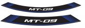 Ratlankio lipdukas PUIG 9135A MT-09 , mėlynos spalvos set of 8 rim strips