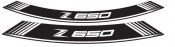 Ratlankio lipdukas PUIG 9290B Z650 , baltos spalvos set of 8 rim strips