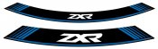 Ratlankio lipdukas PUIG 9292A ZXR , mėlynos spalvos set of 8 rim strips