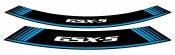 Ratlankio lipdukas PUIG 9442A GSXS , mėlynos spalvos set of 8 rim strips