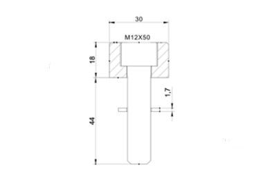 Mirror adaptor PUIG 9581N , juodos spalvos to bar end