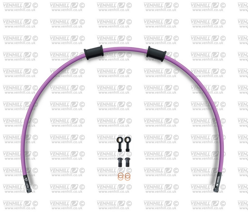 Priekinės stabdžių žarnelės komplektas Venhill SUZ-1009FB-PU POWERHOSEPLUS (1 žarnelė rinkinyje) Purple hoses, black fittings