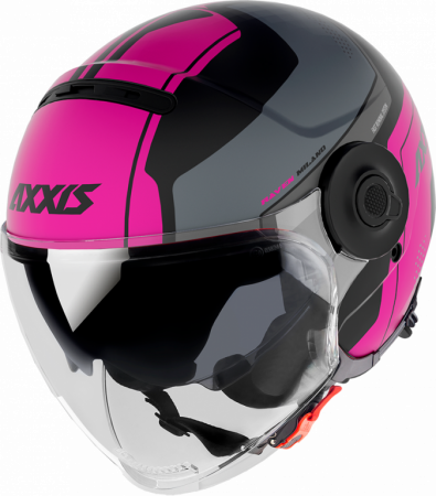 JET helmet AXXIS RAVEN SV ABS milano matt pink , S dydžio skirtas KAWASAKI KX 450 F