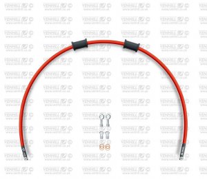 Sankabos žarnelės rinkinys Venhill KAW-7001CS-RD POWERHOSEPLUS (1 žarnelė rinkinyje) Red hoses, stainless steel fittings