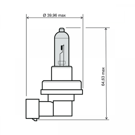 Lamp RMS 246510072 12V 35W, H8 , mėlynos spalvos