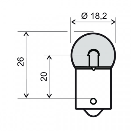 Lamp RMS 246510231 12V 10W BA15S (10pcs)