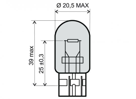 Lamp RMS 246510441 T20 12V 21/5W