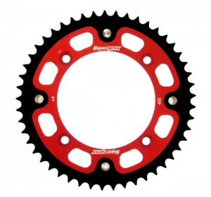 Rear sprocket SUPERSPROX STEALTH , raudonos spalvos 49T, 420