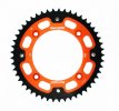 Rear sprocket SUPERSPROX RST-898:49-ORG STEALTH , oranžinės spalvos 49T, 428