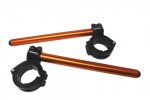 Adjustable clip-ons ACCOSSATO inclination from 6Â° to 10Â° without inner ring, orange