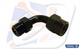 Swivel joint Venhill E690/BLACK 90DEG 1/8TH BSP , juodos spalvos