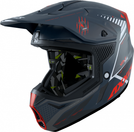 MX helmet AXXIS WOLF ABS star track b5 red matt , S dydžio skirtas CAGIVA Elefant 650